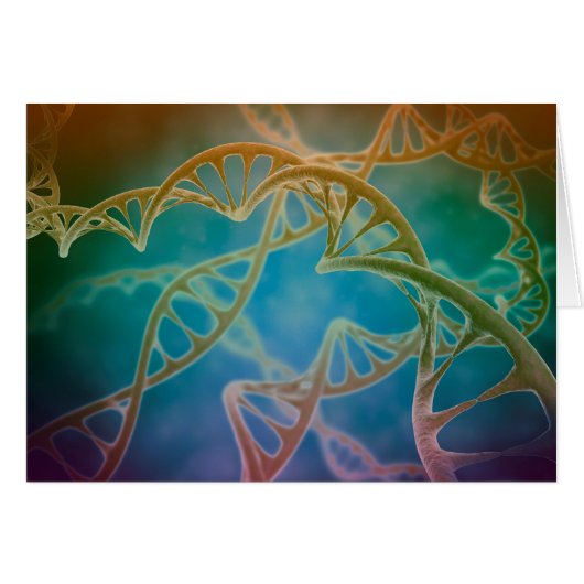 Cluster Of DNA Strands Cards (Front Horizontal)