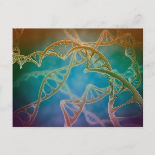 Cluster Of DNA Strands Postcard