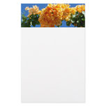 Cluster of Golden Bougainvillea Tropical Floral Stationery