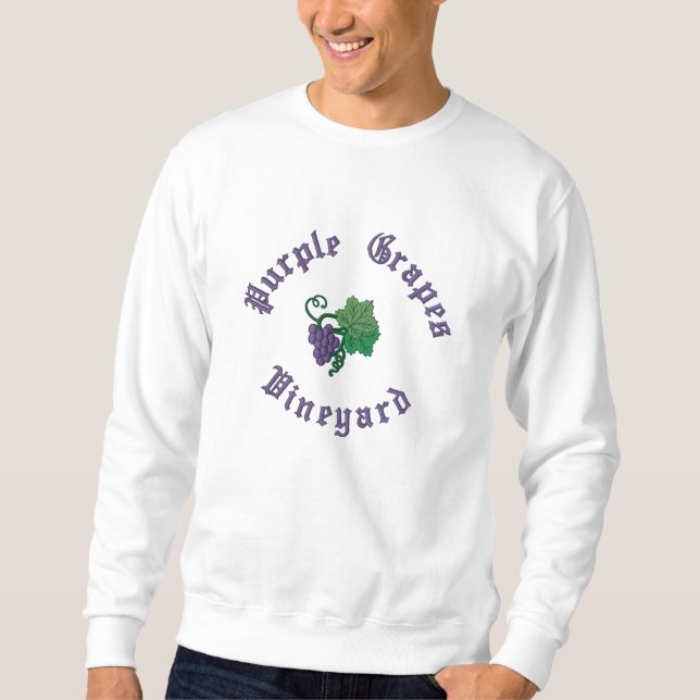 Cluster of Grapes Embroidered on Shirt (Front)