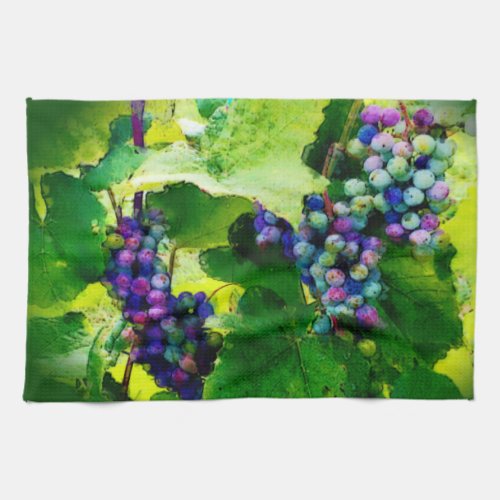 cluster of grapes kitchen towel 2017gr