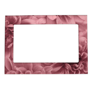 Cluster of ight Mauve Dahlias Floral Magnetic Frame