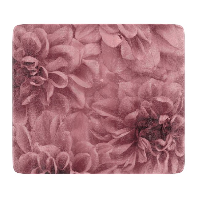 Cluster of Light Mauve Dahlia Flowers Cutting Board (Front)