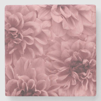 Cluster of Light Mauve Dahlia Flowers Stone Coaster