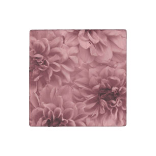 Cluster of Light Mauve Dahlia Flowers Stone Magnet