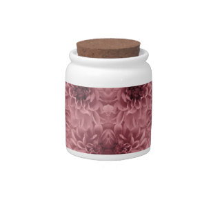 Cluster of light Mauve Dahlias Candy Jar