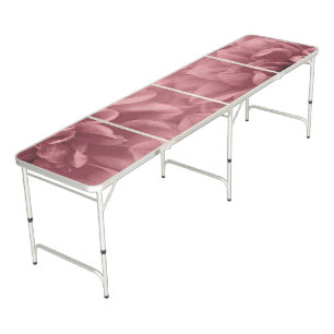 Cluster of Light Mauve Dahlias Floral Beer Pong Table