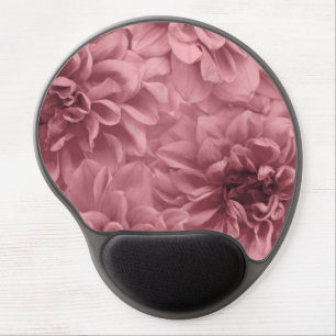 Cluster of Light Mauve Dahlias Floral Gel Mouse Pad