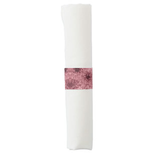Cluster of Light Mauve Dahlias Floral Napkin Bands