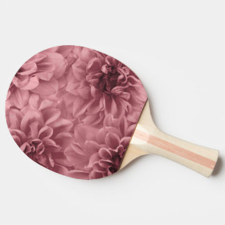 Cluster of Light Mauve Dahlias Floral Ping Pong Paddle