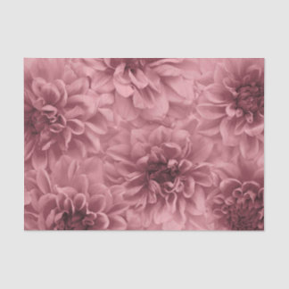 Cluster of Light Mauve Dahlias Floral Tissue Paper