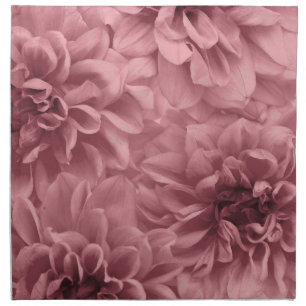 Cluster of Light Mauve / Pink Dahlia Flowers Cloth Napkin