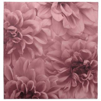 Cluster of Light Mauve / Pink Dahlia Flowers Cloth Napkin