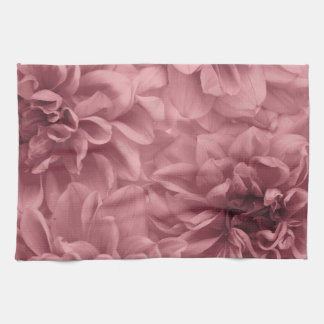 Cluster of Light Mauve / Pink Dahlia Flowers Kitchen Towel