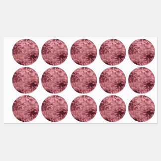 Cluster of Light Mauve / Pink Dahlia Flowers Labels
