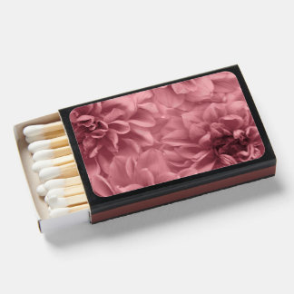 Cluster of Light Mauve / Pink Dahlia Flowers Matchboxes