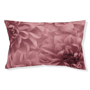 Cluster of Light Mauve / Pink Dahlia Flowers Pet Bed