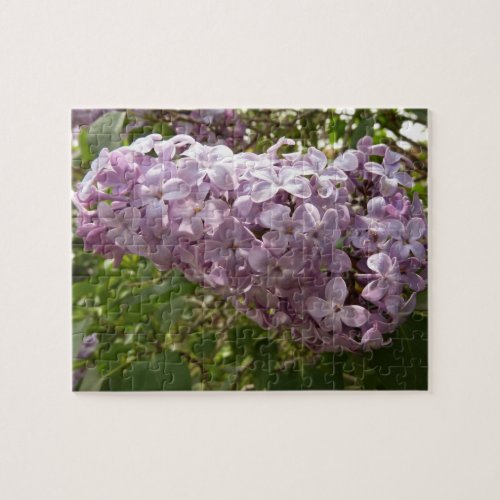 Cluster of Lilac Blossoms Spring Floral Jigsaw Puzzle