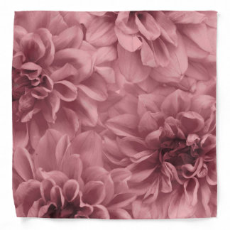 Cluster of Mauve Dahlias Floral Bandana