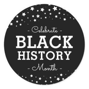 Cluster of Stars | Celebrate Black History Classic Round Sticker