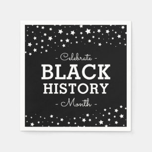 Cluster of Stars   Celebrate Black History Napkins