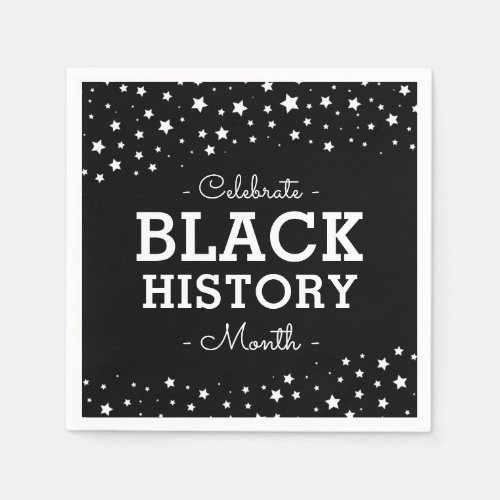 Cluster of Stars  Celebrate Black History Napkins