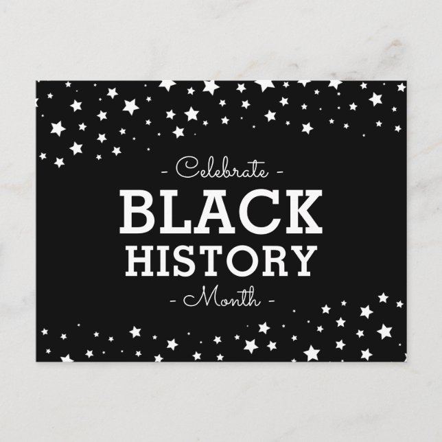 Cluster of Stars | Celebrate Black History Postcard (Front)