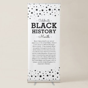 Cluster of Stars Celebrate Black History Retract Retractable Banner