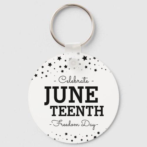 Cluster of Stars  Celebrate Juneteenth Day Keychain