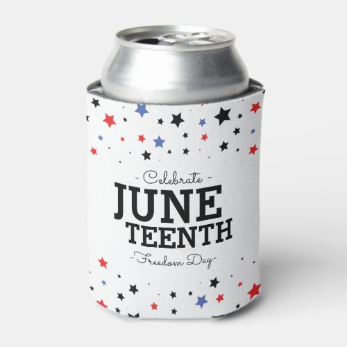 Cluster of Stars  Juneteenth Celebration Style Can Cooler