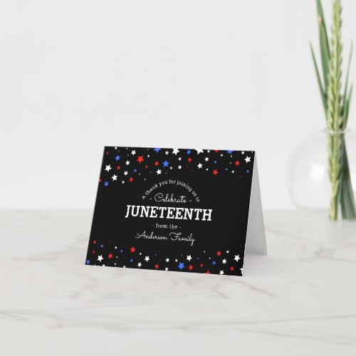 Cluster of Stars  Juneteenth Holiday Thank You  C