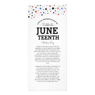 Cluster of Stars Juneteenth Information Card