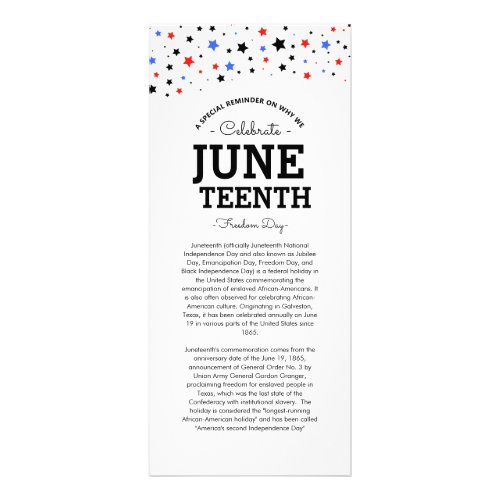 Cluster of Stars  Juneteenth Information Card