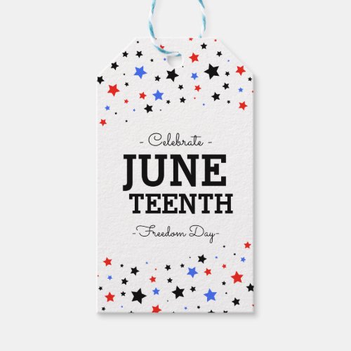 Cluster of Stars  Juneteenth Information Gift Tags