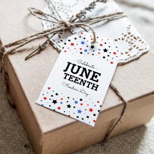 Cluster of Stars Juneteenth Information Gift Tags
