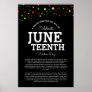 Cluster of Stars | Juneteenth Information RYGB  Poster