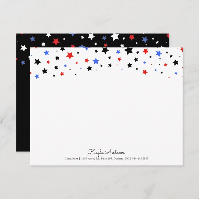 Cluster of Stars | Juneteenth Themed Stationary  Invitation (Front/Back)