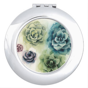 Cluster of Succulents Makeup Mirror