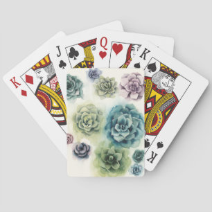 Cluster of Succulents Poker Cards