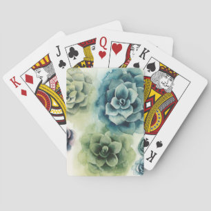 Cluster of Succulents Poker Cards