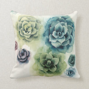 Cluster of Succulents Throw Pillow