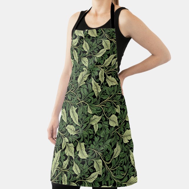 Cluster of Vines in Shades of Green Apron (Insitu)