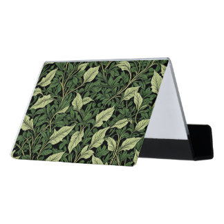 Cluster of Vines in Shades of Green Desk Business Card Holder