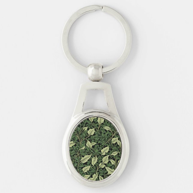 Cluster of Vines in Shades of Green Keychain (Front)
