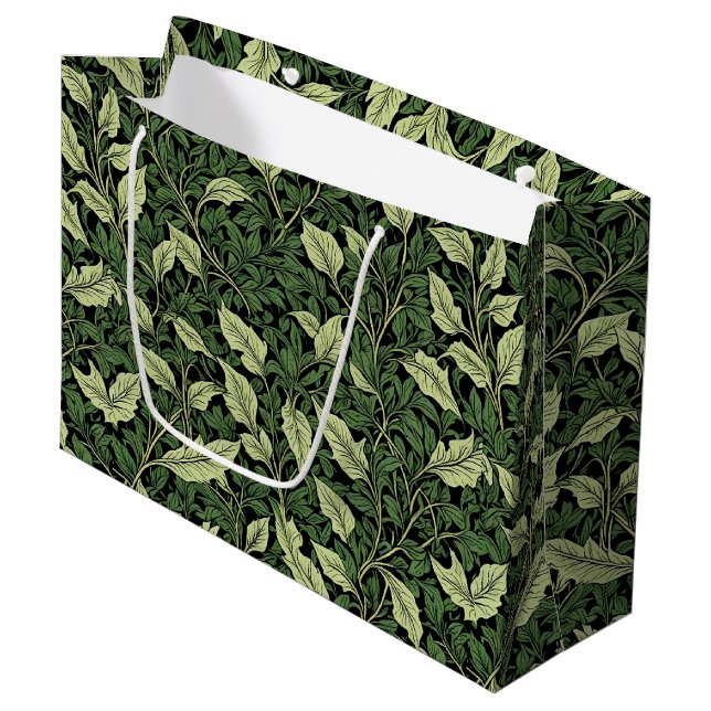 Cluster of Vines in Shades of Green Large Gift Bag (Front Angled)