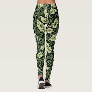 Cluster of Vines in Shades of Green Leggings