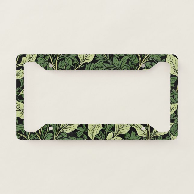 Cluster of Vines in Shades of Green License Plate Frame (Front)