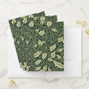 Cluster of Vines in Shades of Green Pocket Folder