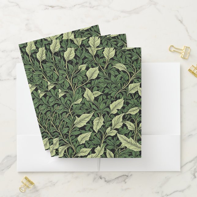 Cluster of Vines in Shades of Green Pocket Folder (In Situ)