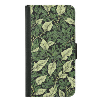 Cluster of Vines in Shades of Green Samsung Galaxy S5 Wallet Case